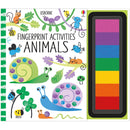 Usborne Fingerprint Activities Complete Series 11 Books Collection Set - (Zoo, Animals, Bugs, Unicorns and Faries, Monsters, Dinosaurs, Christmas and more)