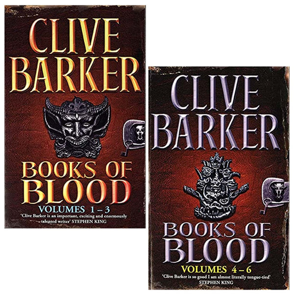 Books Of Blood Omnibus Series 2 Books Collection Set by Clive Barker Volumes 1 6