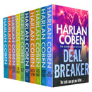 Harlan Coben Myron Bolitar Series Collection 1-10 Books Set (Deal Breaker, Drop Shot, Fade Away, Back Spin, One False Move, The Final Detail, Darkest Fear, Promise Me, Long Lost, Live Wire)