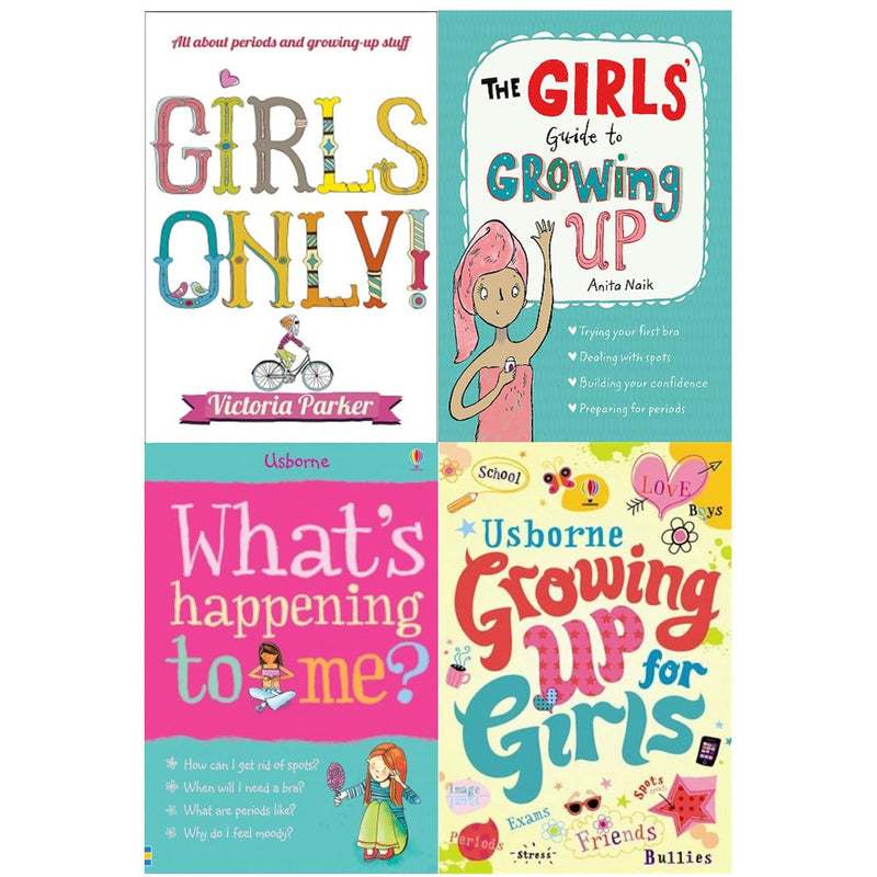 Guide To Growing Up For Girls Collection 4 Books Set Girls Only Girl