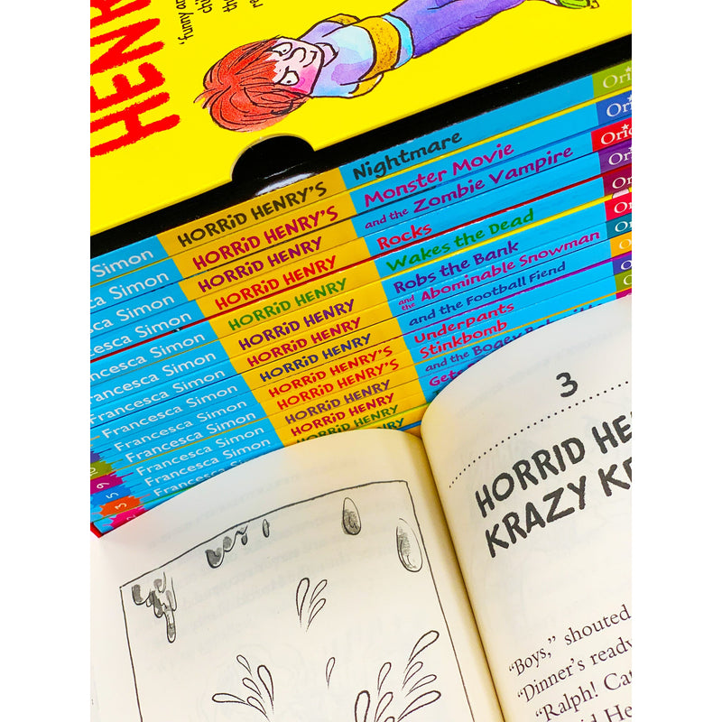 ["9781510101340", "francesca simon", "horrid henry", "horrid henry and the abominable snowman", "horrid henry and the bogey babysitter", "horrid henry and the mummys curse", "horrid henry and the zombie vampire", "horrid henry book collection", "horrid henry book collection set", "horrid henry books", "horrid henry box set", "horrid henry christmas cracker", "horrid henry collection", "horrid henry collection box set", "horrid henry double dare", "horrid henry gets rich quick", "horrid henry haunted house", "horrid henry hilariously horrid joke book", "horrid henry joke book", "horrid henry jolly joke book", "horrid henry krazy ketchup", "horrid henry loathsome library", "horrid henry loathsome library collection", "horrid henry meets the queen", "horrid henry nightmare", "horrid henry nits", "horrid henry purple hand gang joke book", "horrid henry revenge", "horrid henry robs the bank", "horrid henry rocks", "horrid henry stink bomb", "horrid henry the football fiend", "horrid henry tricks the tooth fairy", "horrid henry underpants", "horrid henry wakes the dead", "horrid henrys monster movie", "moody margaret strikes back", "the mega mean time machine", "the secret club", "tony ross"]