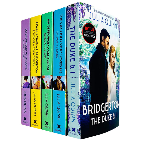 Julia Quinn Bridgerton Family Series 1- 5 Books Collection Set Popular Netflix Series