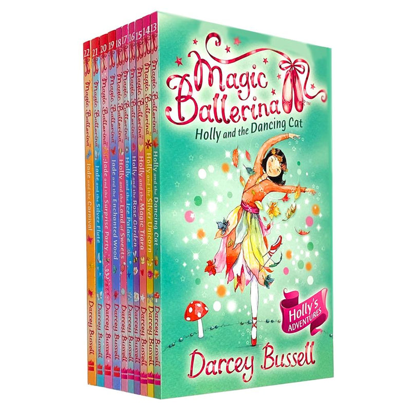 ["Ballerina", "Darcey Bussell", "Holly And Jade", "Holly and the Dancing Cat", "Holly and the Ice Palace", "Holly and the Land of Sweets", "Holly and the Magic Tiara", "Holly and the Rose Garden", "Holly and the Silver Unicorn", "Jade and the Carnival", "Jade and the Enchanted Wood", "Jade and the Silver Flute", "Jade and the Surprise Party", "Magic", "Magic Ballerina", "Magic Ballerina Darcey Bussell Holly And Jade Series"]