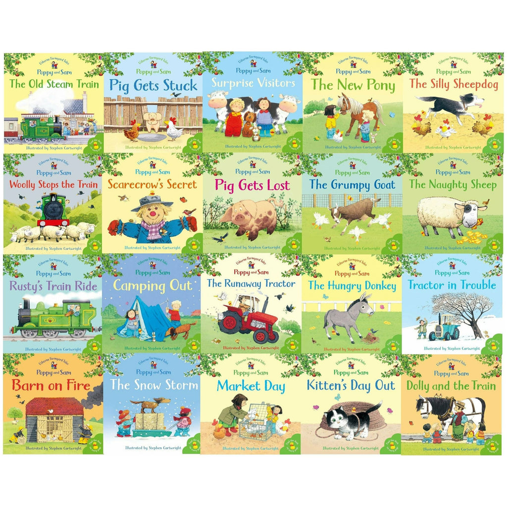 Usborne Complete book of Farmyard Tales Poppy and Sam Series 20 Books