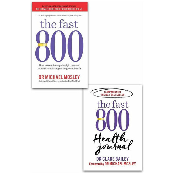 The Fast 800 & The Fast 800 Health Journal 2 Books Collection Set by Michael Mosley