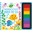 Usborne Fingerprint Activities Complete Series 11 Books Collection Set - (Zoo, Animals, Bugs, Unicorns and Faries, Monsters, Dinosaurs, Christmas and more)