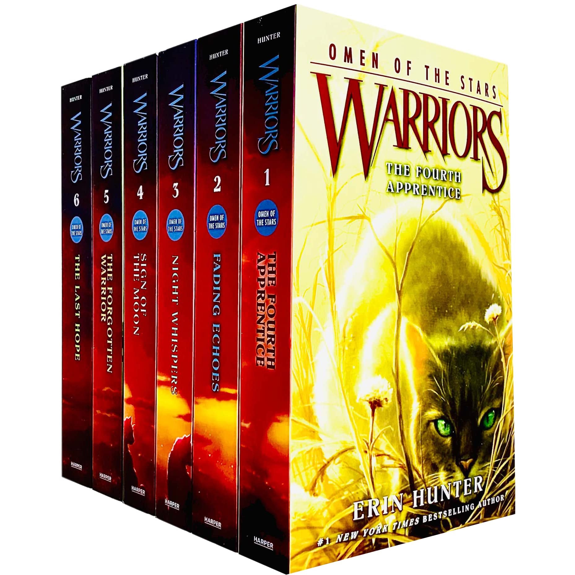 Warrior Cats Series 2 Erin Hunter 6 Books Collection Set Pack The