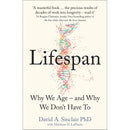 Lifespan, The Telomere Effect & How Not to Die Collection 3 Books Set - Living Younger, Healthier, Longer